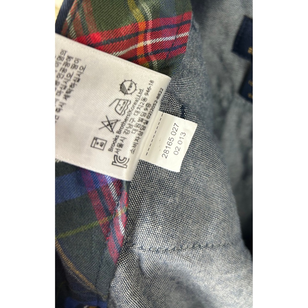 Brooks Brothers 346 Plaid Trousers Pants Men's 36x32 Golf Tartan Chino Patchwork - Picture 9 of 9